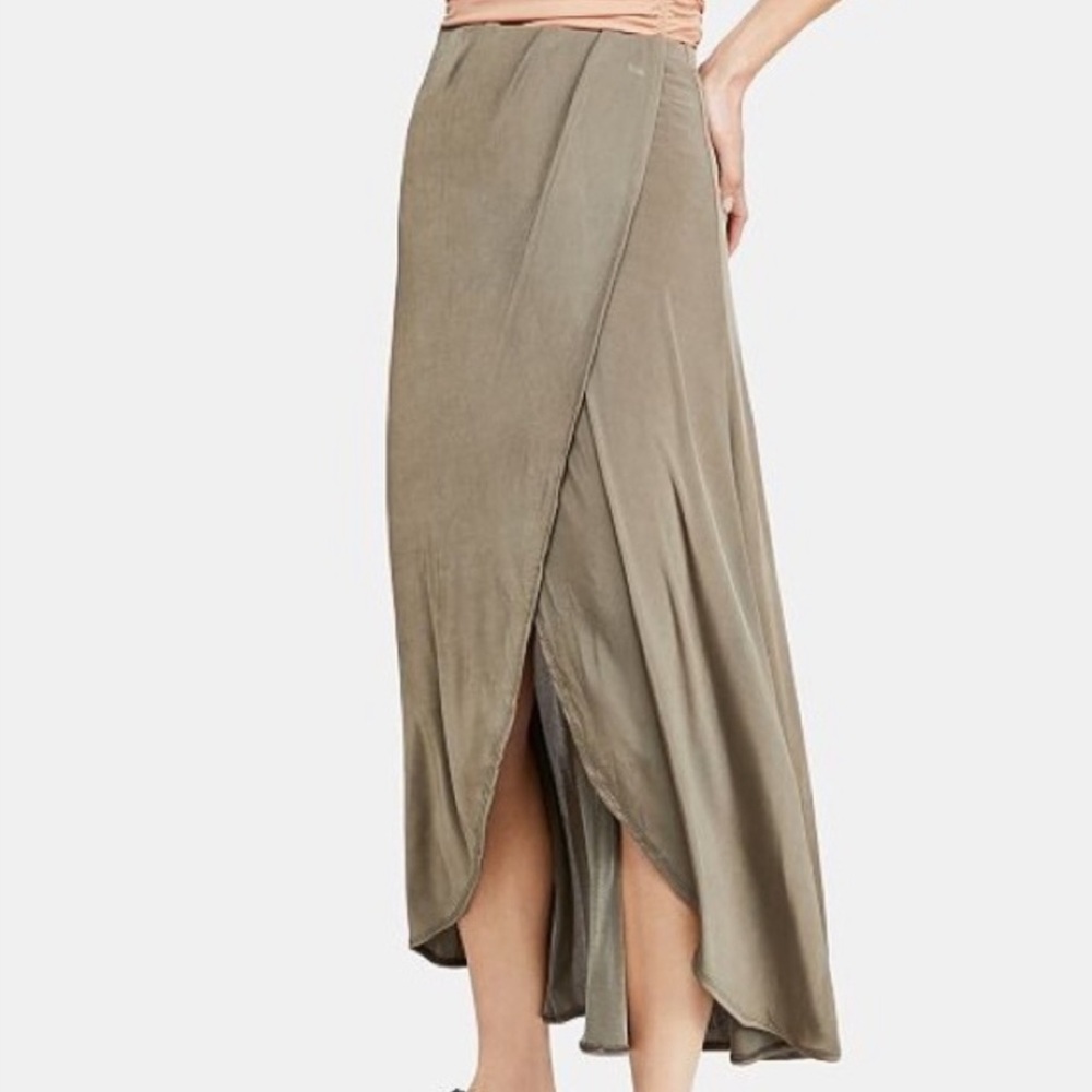 FreePeople // Smoke in Mirrors Faux Wrap Skirt